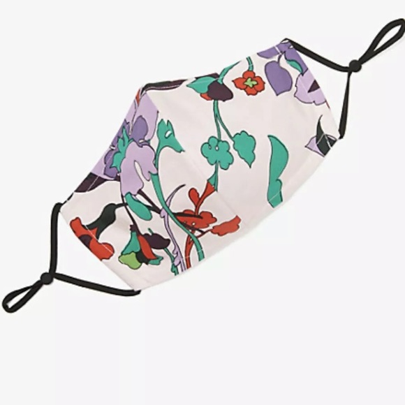 KATE SPADE FLEUR NOUVEAU FACE MASK CHALK PINK - Picture 2 of 4